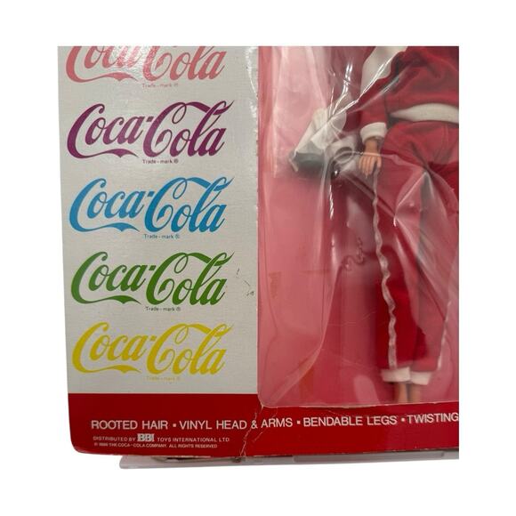 Vtg RARE Coca-Cola 1986 Active Sportswear Fashion Doll w Coke Bottle Red White - Picture 2 of 11